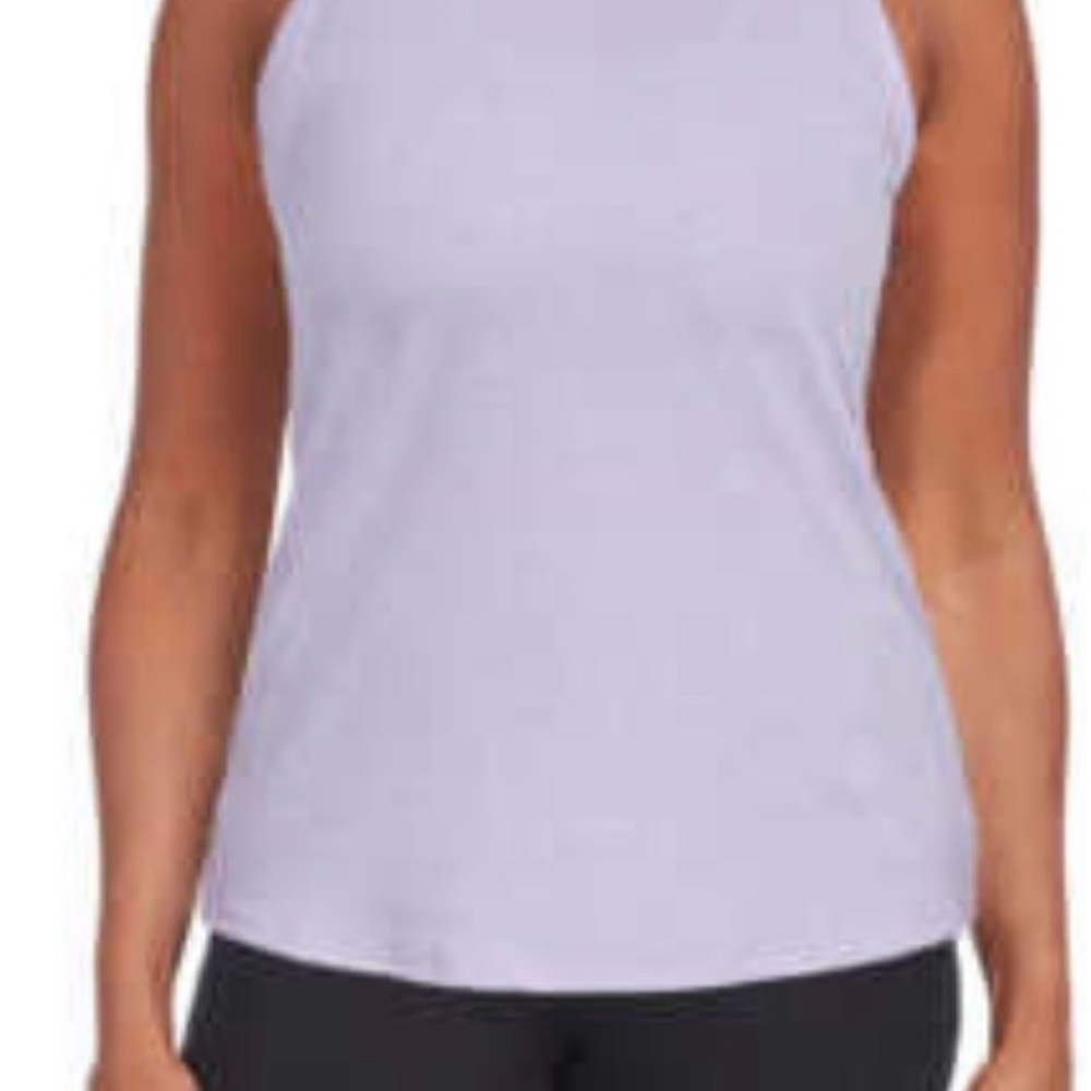 Danskin 2 Pack Aqua and Lilac Moisture Wicking Tank Tops Size Medium - Picture 8 of 8